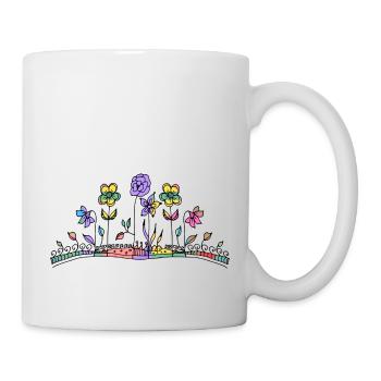Fleur - Mug blanc - blanc - Droite