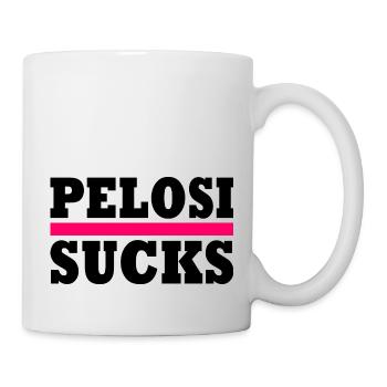 Nancy pelosi sucks - Tasse - Weiß - Rechts