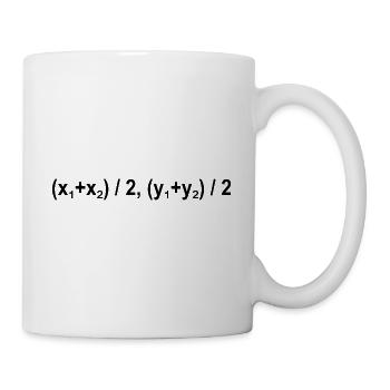 Équation de formule centrale Mathématiques - Mug blanc - blanc - Droite