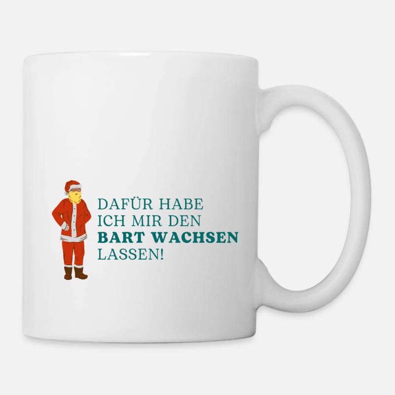 Weihnachtsmann Design - Tasse - Weiß