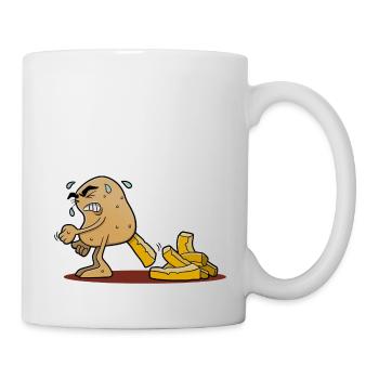 Pommes witzig - Tasse - Weiß - Rechts