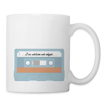 Cassette - j’ai utilisé cet objet - Mug blanc - blanc - Droite