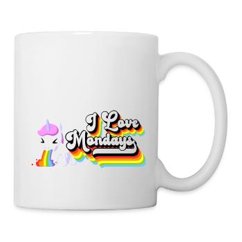 I Love Mondays Unicorn - Mug - white - Right