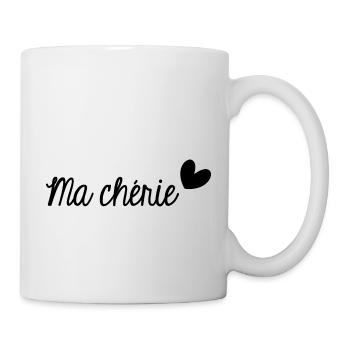 MA CHERIE. MON CHERI. SAINT VALENTIN. EVJF - Mug blanc - blanc - Droite
