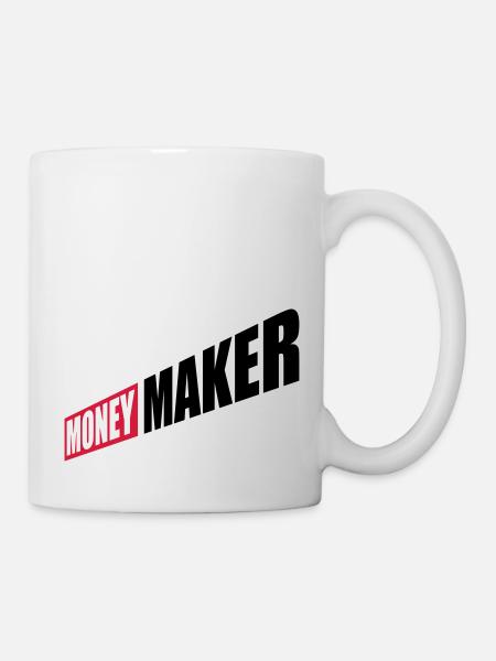Unternehmer Money Maker Logo - Tasse - Weiß