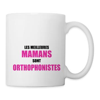 les meilleures mamans sont orthophonistes - Mug blanc - blanc - Droite