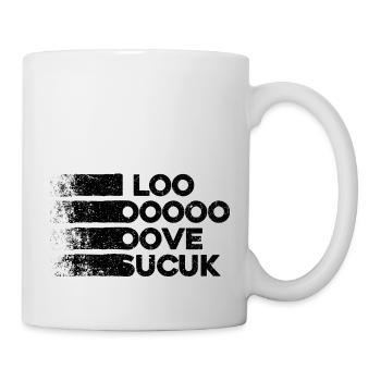I Love Sucuk Turkish Sausage Garlic Delicious Food - Mug - white - Right
