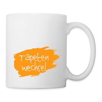 Tapetenwechsel orange - Tasse - Weiß - Rechts