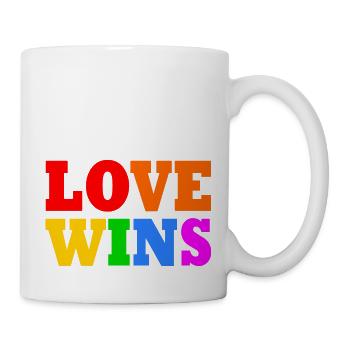 Love wins - Mug - white - Right