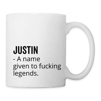 Justin un nom donné à Fucking Legends - Mug blanc - blanc - Droite