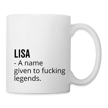 Lisa un nom donné à Fucking Legends - Mug blanc - blanc - Droite