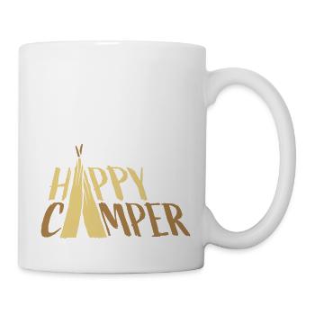 Tente Design Happy Camper - Mug blanc - blanc - Droite