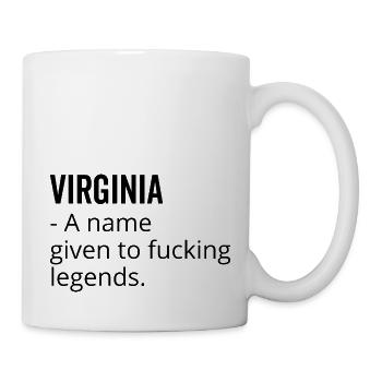 Virginia un nom donné à Fucking Legends - Mug blanc - blanc - Droite