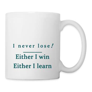 Ich verliere nie - Tasse - Weiß - Rechts