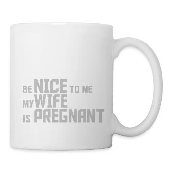 ma femme est enceinte - Mug blanc - blanc - Droite
