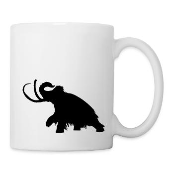 Mammoth silhouette - Mug - white - Right