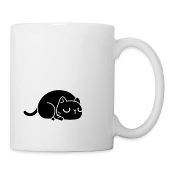 tired cat - Mug - white - Right