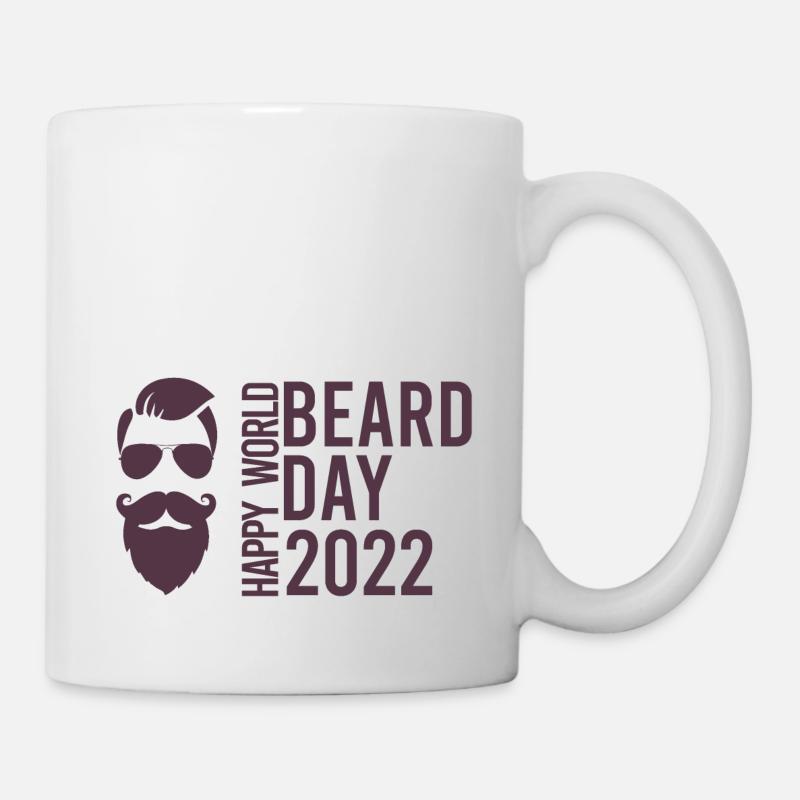 HAPPY WORLD BEARD DAY 2022 - Mug - white