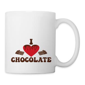 I love Chocolate - Mug - white - Right