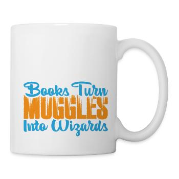 Books Turn Muggles Into Wizards 3 - Mug - white - Right