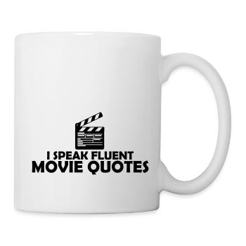speak fluent movie quotes - Mug - white - Right