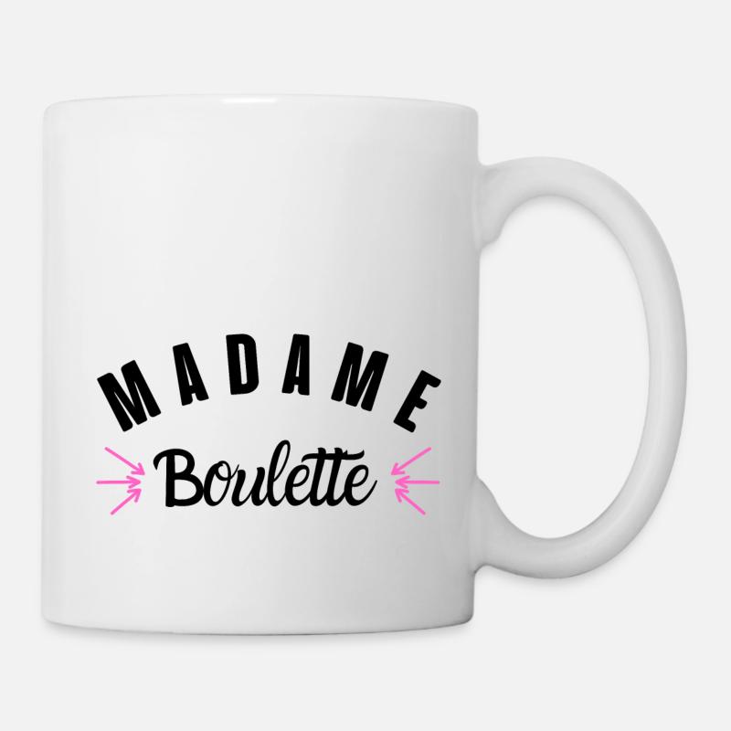 madame boulette - Mug blanc - blanc