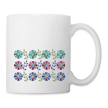Fleur - Mug blanc - blanc - Droite
