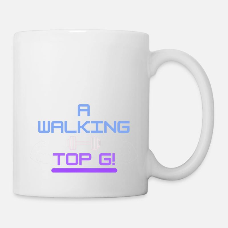 Ein wandelndes Top G! - Tasse - Weiß