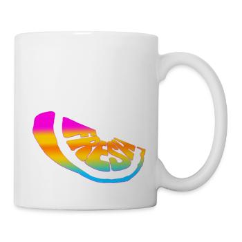 Frische frische süße Natur kühle Sommerfrüchte - Tasse - Weiß - Rechts