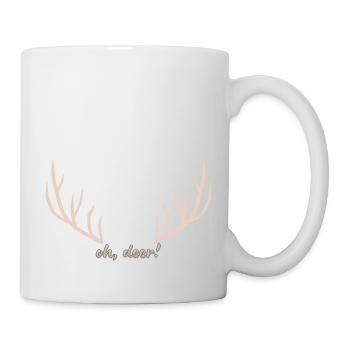 Christmas T-shirt | "Oh deer" - Mug - white - Right