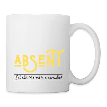 absent j'ai aidé ma mère à accoucher - Mug blanc - blanc - Droite