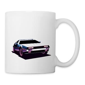 Delorean Youngtimer Oldtimer - Tasse - Weiß - Rechts
