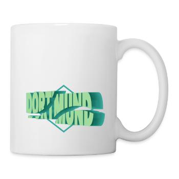 Dortmund Deutschland Stadt 3D Schrift Skyline - Tasse - Weiß - Rechts