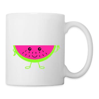 Melone - Tasse - Weiß - Rechts