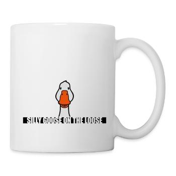 goose on the loose - Tasse - Weiß - Rechts