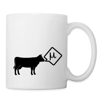 Wissenschaftliche Kuh wird mu lustig - Tasse - Weiß - Rechts