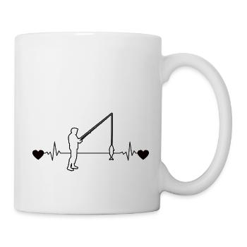 Fishing Fishing Fishing Hooks Angler - Mug - white - Right