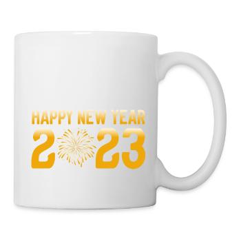 3 Happy new year 2023 - Mug - white - Right