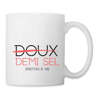 doux demi sel breton - Mug blanc - blanc - Droite