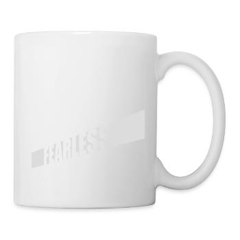 fearless Text Quote Design - Mug - white - Right