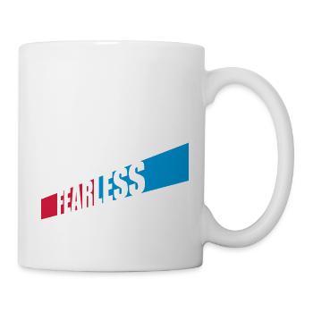 fearless Text Quote Design - Mug - white - Right