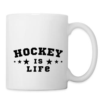 Hockey is life original gift idea - Mug - white - Right