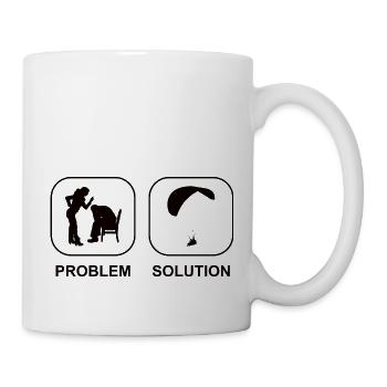 Gleitschirmfliegen Paragleiter Parapente - Mug blanc - blanc - Droite