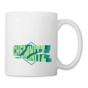 Chemnitz Deutschland Stadt 3D Schrift Skyline - Tasse - Weiß - Rechts