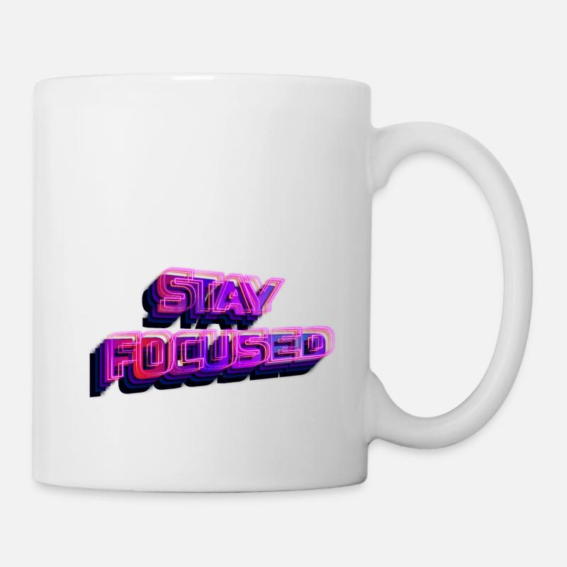 Stay focused - reste concentré - Mug blanc - blanc
