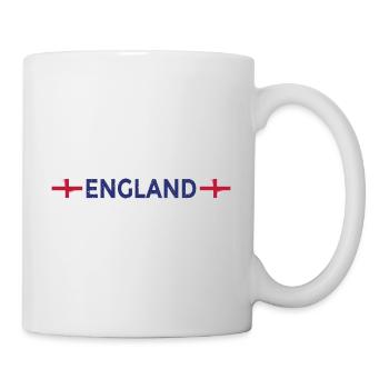 England Fußball Trikot Englische Flagge - Tasse - Weiß - Rechts