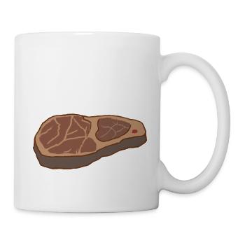Steak Meat Beef Food and Grilling - Mug - white - Right