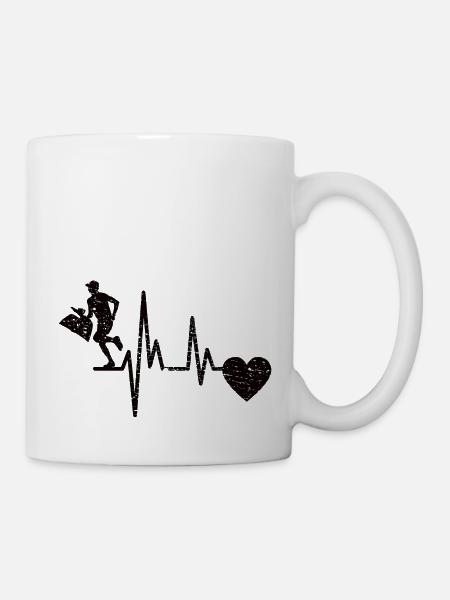 Plogging Geschenk Jogging Müll sammeln Ploggen - Tasse - Weiß