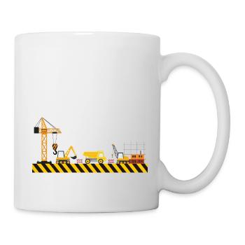 Construction work toy child - Mug - white - Right