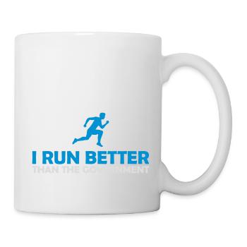 run better than government - Tasse - Weiß - Rechts
